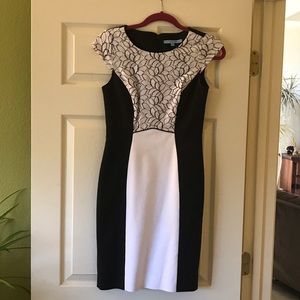 Antonio Melani White and Black Dress
